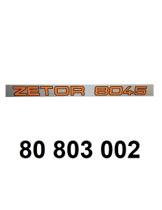autocollant ZETOR 8045 gauche.