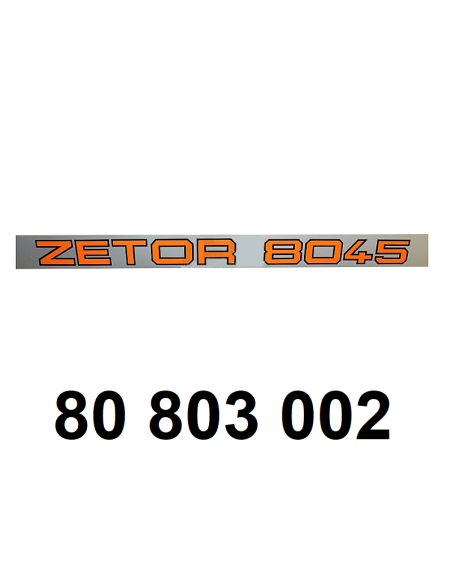 autocollant ZETOR 8045 gauche.