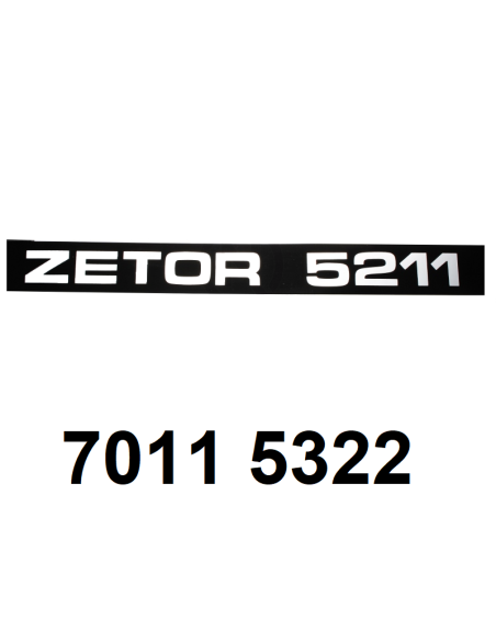 autocollant ZETOR 5211 droit.