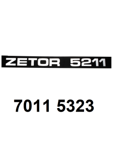 autocollant ZETOR 5211 gauche.