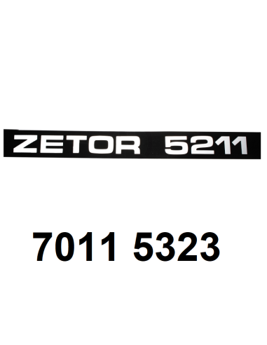 autocollant ZETOR 5211 gauche.