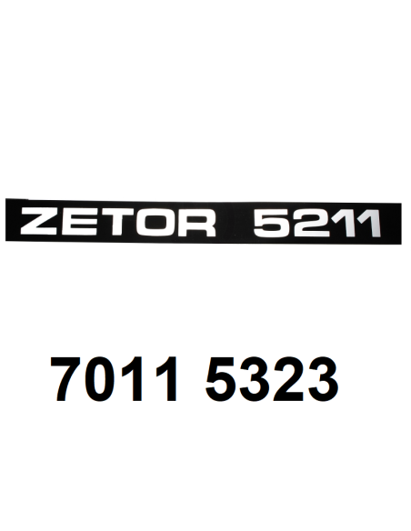 autocollant ZETOR 5211 gauche.