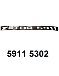 autocollant ZETOR 5911 D et G.