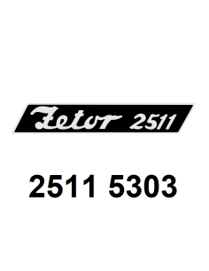 autocollant "ZETOR 2511".