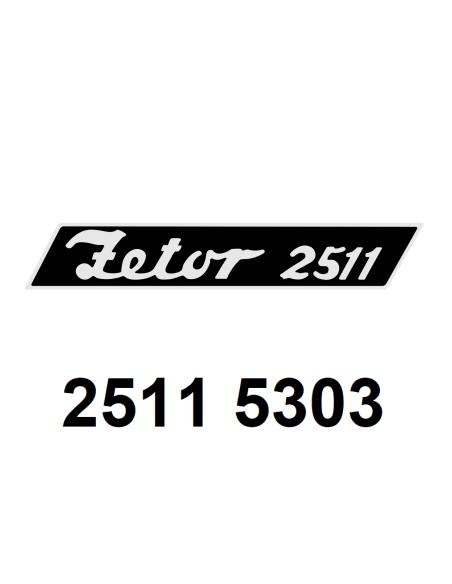autocollant "ZETOR 2511".
