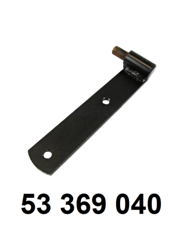 charnière supérieure gauche de porte de cabine.