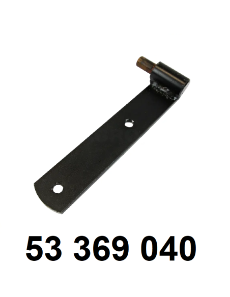 charnière supérieure gauche de porte de cabine.