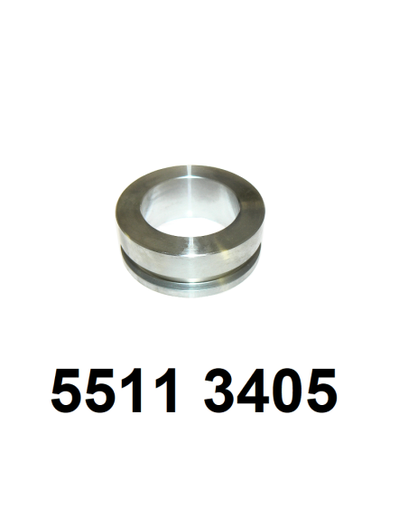 bague/butée sur pivot de roue avant.