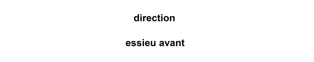 direction et essieu avant 