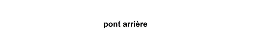Pont arrière